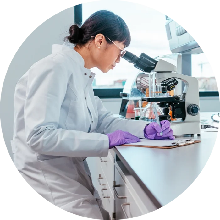 Scientist working in a lab